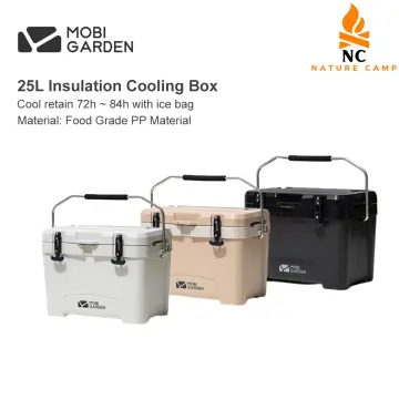 MOBI GARDEN Camping Cooler Box Ice Box Food&Drink Portable Outdoor Picnic  Keep Fresh Refrigerator