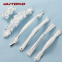 ◑ YUTOKO Cabinet Handle Zinc Alloy Ivory White Cabinet Handles Kitchen Cupboard Door Pulls Drawer Knobs European Fashion Furniture