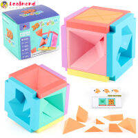 Leal In Stock Puzzles Magic Tangram 3d เกมการศึกษาสามมิติงานอดิเรกจิ๊กซอว์ Early Learing เรขาคณิตก้อนของเล่น