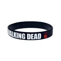 Movie The Walking Of Dead Men Sport Bracelet Halloween Rubber Silicone Bracelet Cartoon Figure Cosplay Wristband Hand Circle