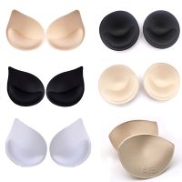 【CW】 4Pcs/2Pair Soft Spong Bra Pads Bikini Chest Cup Push Up Insert Foam Pads for Women Swimsuit Padding Removeable Enhancer Bra Pads