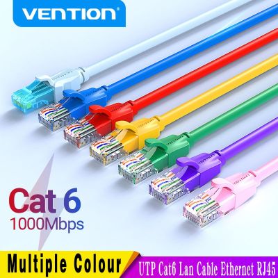 Vention Colour Ethernet Cable Cat 6 Network Cable 4 Twisted Pair Patch Cord RJ45 Internet UTP Cat6 Lan Cable for Laptop Router