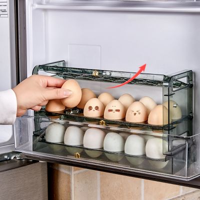 ตู้เย็นตะแกรงไข่36ชั้น,พิเศษสำหรับใช้ในครัว3ชั้นชั้นชั้นที่เก็บของจำนวนมากกล่องจัดระเบียบ2023ใหม่