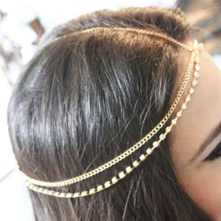 shiqinbaihuo-โลหะหลายชั้น-boho-head-chain-headband-ทรงผมแต่งงานอุปกรณ์ผม