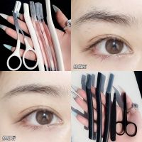 5Pcs a Set Korean White Transparent Eyebrow Trimming Razors Eyebrow Scraper Tweezers Portable Eyebrow Eye Makeup Tool