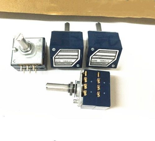 RK27 10K 20K 50K 100K 250K 500K  RK27 A10K A20K A50K A100K A250K Dual  Volume Control Potentiometer Enthusiast Level 6Ppin
