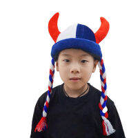 Horned Demon Viking Headgear หมวกวันเกิดหมวกปาร์ตี้คอสเพลย์การ์ตูนสร้างสรรค์ตลก Stage Carnival เทศกาล Gift