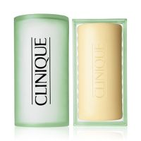 Clinique Facial Soap - Mild With Dish 100g สบู่ทำความสะอาดผิวหน้า ขจัดสิ่งสกปรกและความมันส่วนเกินได้หมดจด เหลือไว้เพียงความสะอาด สดชื่น