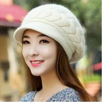 [Hana Clothing Store] ถักหมวกผู้หญิงหมวกฤดูหนาวสำหรับผู้หญิงสุภาพสตรีหมวกสาว S Kullies หมวก Bonnet F Emme SnapBack หมวกขนสัตว์ที่อบอุ่นหมวกปีกกว้าง Mujer