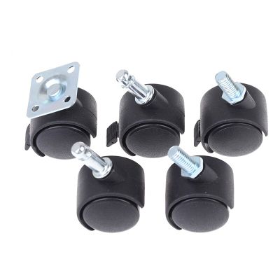 4 Pc 30mm Chair Wheels Furniture Casters Swivel Casters Brake Wheel Replacement Universal Chair Wheel Office Chair Casters Furniture Protectors Replac