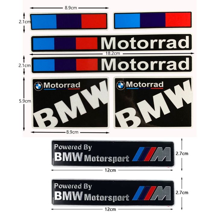 BMW Motorrad Racing Reflective Badge Sticker BMW Motorcycle Waterproof ...