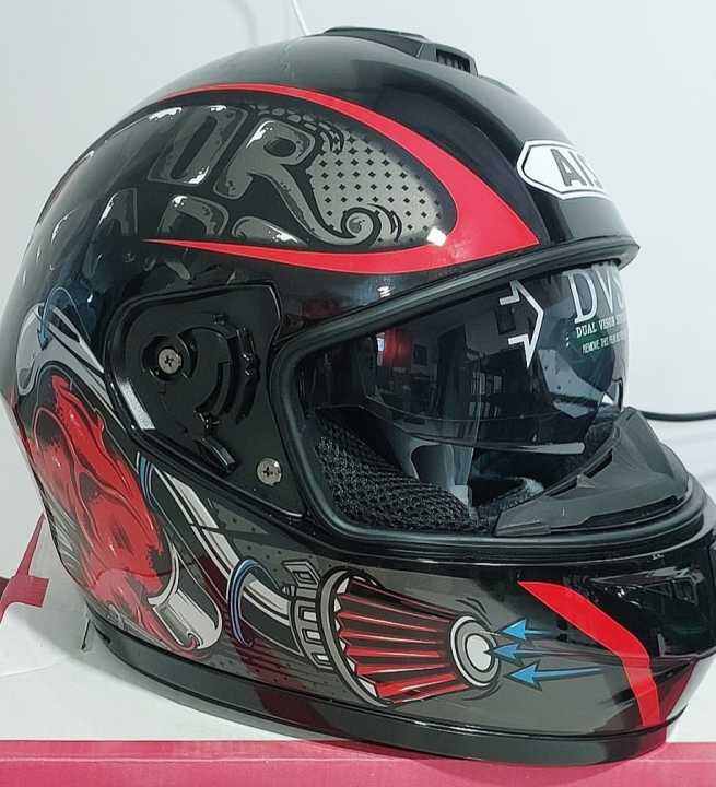 AIS Full Face Helmet Motorcycle Dual Visor Helmet Scooter Helmet Dual