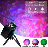 Galaxy Night Light Aurora Projector Lamp for Bedroom Star LED Ocean Wave 8 Lighting Modes with Remote Music Voice Control Tripod