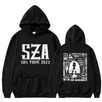 Singer Sza Sos Tour Graphic Hoodie Men Women Fashion Hip Hop Oversized Hoodies Harajuku Fleece Casual Sweatshirt Streetwear Tops Size Xxs-4Xl
