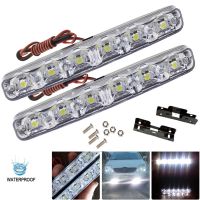 【CW】 2pcs DRL Daytime Running Lights Car-styling Fog DRL Daytime Lamp DC12V 6000K 18W Waterproof Super Bright Car Stylish Light