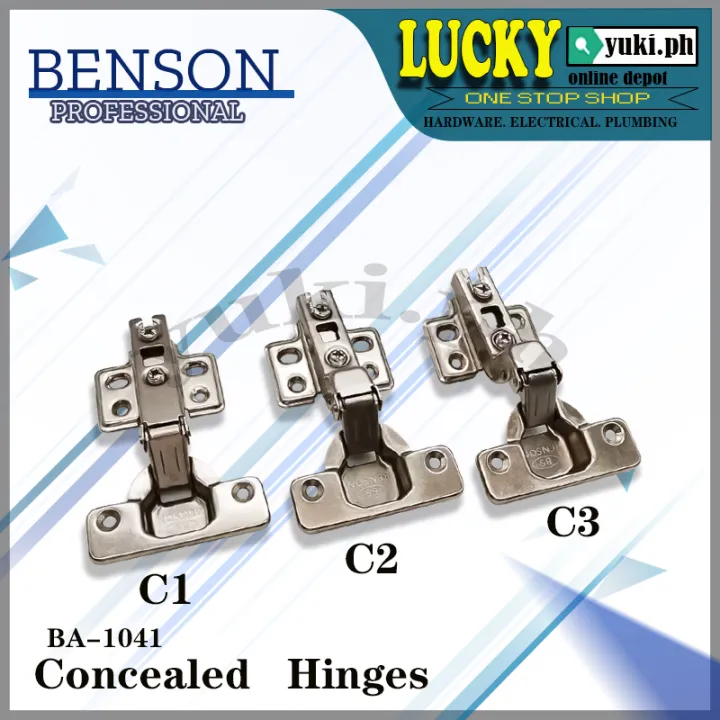 BENSON BA1041 CONCEALED HINGES ( C1 / C2 / C3 ) SOLD PER PAIR Lazada PH