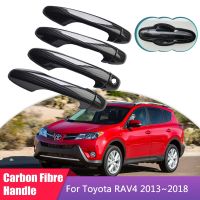 [BETTER]สำหรับโตโยต้า RAV4 RAV 4 Mk2 II XA40 2013 2018ฝาครอบมือจับประตูคาร์บอนไฟเบอร์สติ๊กเกอร์ป้องกันภายนอกรถ