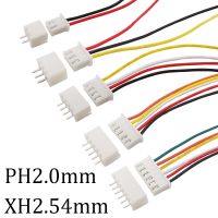 【hot】✉  5Set JST PH2.0mm XH2.54mm Male Female Wire 2/3/4/5/6 Pin Plug With Terminal Extension Cable Socket 26AWG