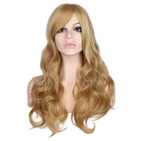 [COD] wholesale AliExpress hot and popular golden long curly hair stage performance wig anime female