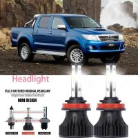 หลอดไฟหน้ารถยนต์ LED LAI 40w 6000k สีขาว สําหรับ Toyota Hilux Vigo Revo 2005-2016 2017 รับประกัน 10 เดือน