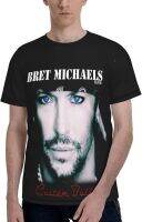 Bret Michaels Custom Built T Shirt Mans Summer Fashion O-Neck Short Sleeve Shirts