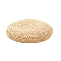 Round Natural Pouf Hand-Made Weaving Cushion Fill the Silk Floss Pillow Soft Yoga Chair Seat Mat Tatami Window Pad