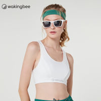 Wakingbee Court Bra (White) สปอร์ตบรา กระชับซัพพอร์ตสูง ทรงสวย racerback ออกกำลังกาย โยคะ วิ่ง ฟิตเนส