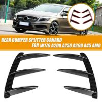 Car Rear Bumper Lip Spoiler Canards for Mercedes Benz W176 A200 A250 A45 AMG