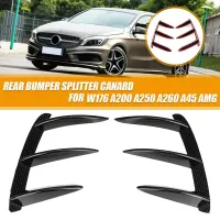 Car Rear Bumper Lip Spoiler Canards for Mercedes Benz W176 A200 A250 A45 AMG