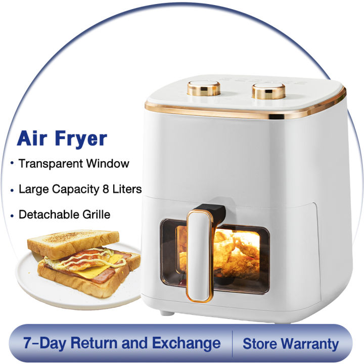 Panasonic Multi-Function Air Fryer 8L Berkapasiti Tinggi 1350W Oil-free Air  Fryer Pemanasan ciklik 360 darjah Home Healthy Fryer Machine