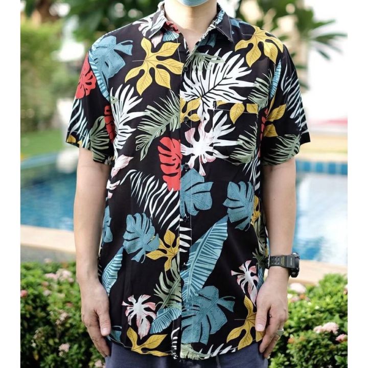 เสื้อฮาวาย-เสื้อเชิ้ต-hawaii-เชิ๊ตเกาหลี-สินค้ามาใหม่-ผ้านิ่มขึ้น-สไตล์เกาหลีมาแรง