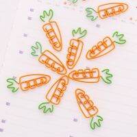 50pcs/lot Cue Carrot Shape Metal Bookmark Mini Paper Clip Book Markers School Office Supply Wholesale