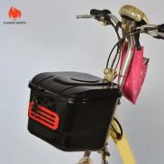 Flameer Giỏ xe đạp với khóa phụ kiện bền chủ dày xe đạp lưu trữ giỏ