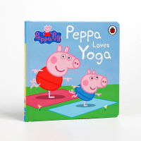 หนังสือภาพต้นฉบับภาษาอังกฤษ Peppa Pig: Peppa Loves Yoga Piggy Piggy Love Yoga Children English Enlightenment Cognition Picture Book Pink Pig Girl Fun Illustration Story Book ของแท้นำเข้าปกแข็ง3-6ปี