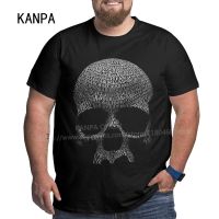 Personalized Skull Letters Mens Cotton T Shirts Tee Skeleton Graphic Tshirt For Big Tall Man