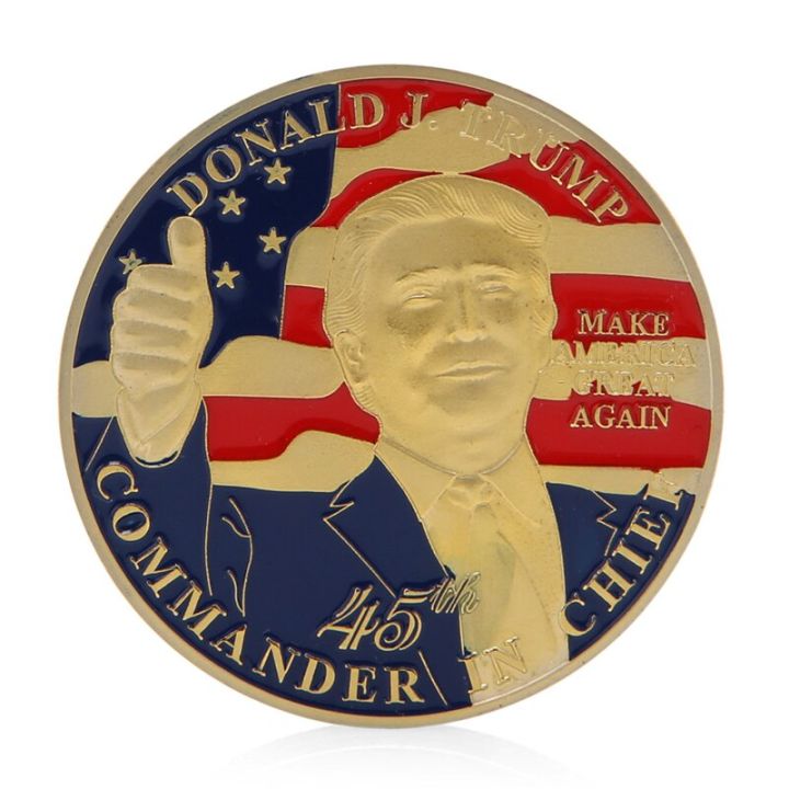 สั่งซื้อล่วงหน้า45th-ประธานของรัฐรำลึกถึงโดนัลด์ทรัมป์ของขวัญเหรียญแปลกใหม่