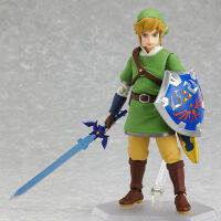 14เซนติเมตรตำนานของ Zelda Skyward ดาบลิงค์รูปการกระทำ Figma 153อุปกรณ์เสริมที่เปลี่ยนแปลงได้พีวีซีรุ่น