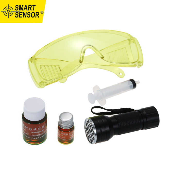 Smart Sensor Auto Air Conditioner Leak Detector UV Flashlight