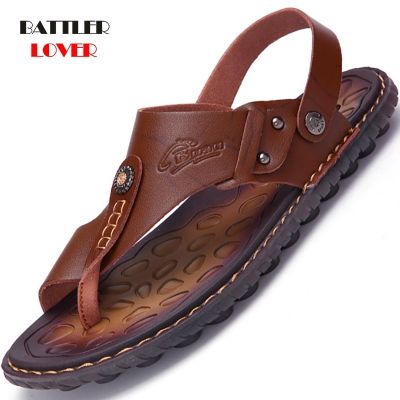 ขายดีที่สุด ioztt2023 - /✱▣ Hot Sale Sandals Men Shoes Slippers Leather Beach Sandalias Hombre Sandale Homme