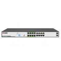 DLINK , SWITCH GIGABIT 16 PORT UNMANAGED PoE 250m. Model : DGS-F1018P-E