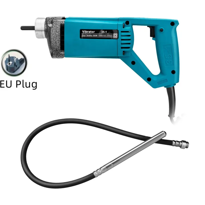 1300W Electric Concrete Vibrator Electric Portable Cement Mixer With 2M