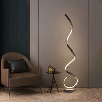 Modern LED Strip Floor Lamp For Bedroom Bedside Living Room Sofa Ambiance Vertical Table Lamp Study Reading Lights Fixtures