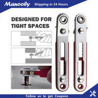 Manooby 1Pcs Ratchet Wrench Hexagon Torx Bidirectional Control สำหรับเดี่ยว/คู่หัวไขควงเจาะ Bits เครื่องมือ