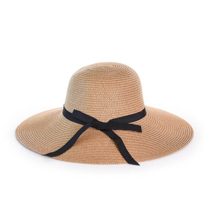 หมวกฤดูร้อน-sunhat-ผู้หญิงหมวกฟางหมวกกันแดดกลางแจ้งป้องกันรังสียูวี