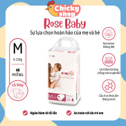 Bịch Bỉm Dán ROSE BABY đủ size NB 60 miếng S 56 miếng M 52 miếng L 48 miếng