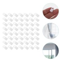 ✇❏❐ 100 Pcs Roller Blind Curtain Shower Supply Door Rail Plastic Hooks Rollers Track Pulley Wheel