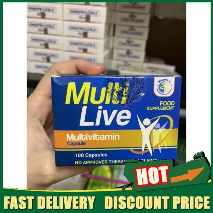 【Discount price】 MULTIVITAMINS (MULTILIVE) (MULTICAPS) (MULTIVITA) 100