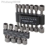 9Pcs Power Nut Driver Hex Shank Drill Bit Adapter Socket Wrench Screw Tool 5mm-13mm Magnetic Adapter Shank Screw Drill