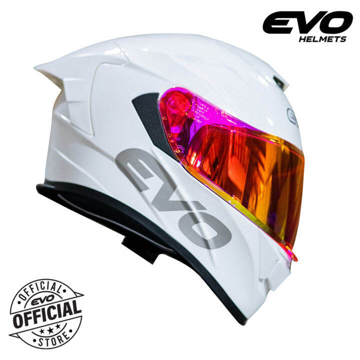 EVO GTPRO Plain Dual Visor Full Face Helmet with Free Clear Lens
