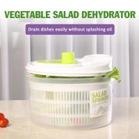 Gadgets ครัวกระชอนผักกาดหอมผัก D Rainer Dehydrator แห้งตะกร้าพลาสติกบิ๊กสลัดผักโขมใบเครื่องเป่ากล่องเก็บ